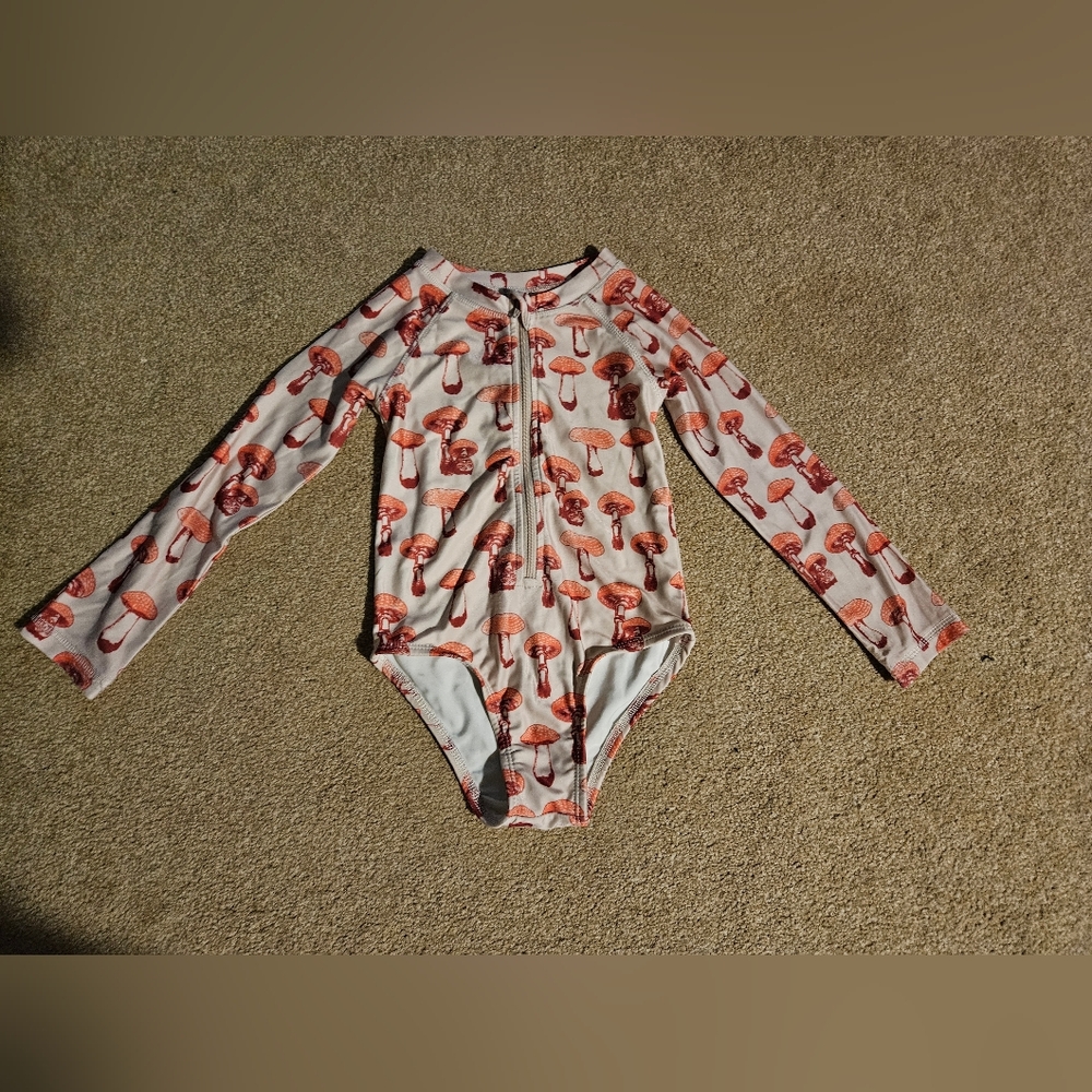 Mushroom Print Long Sleeve Top